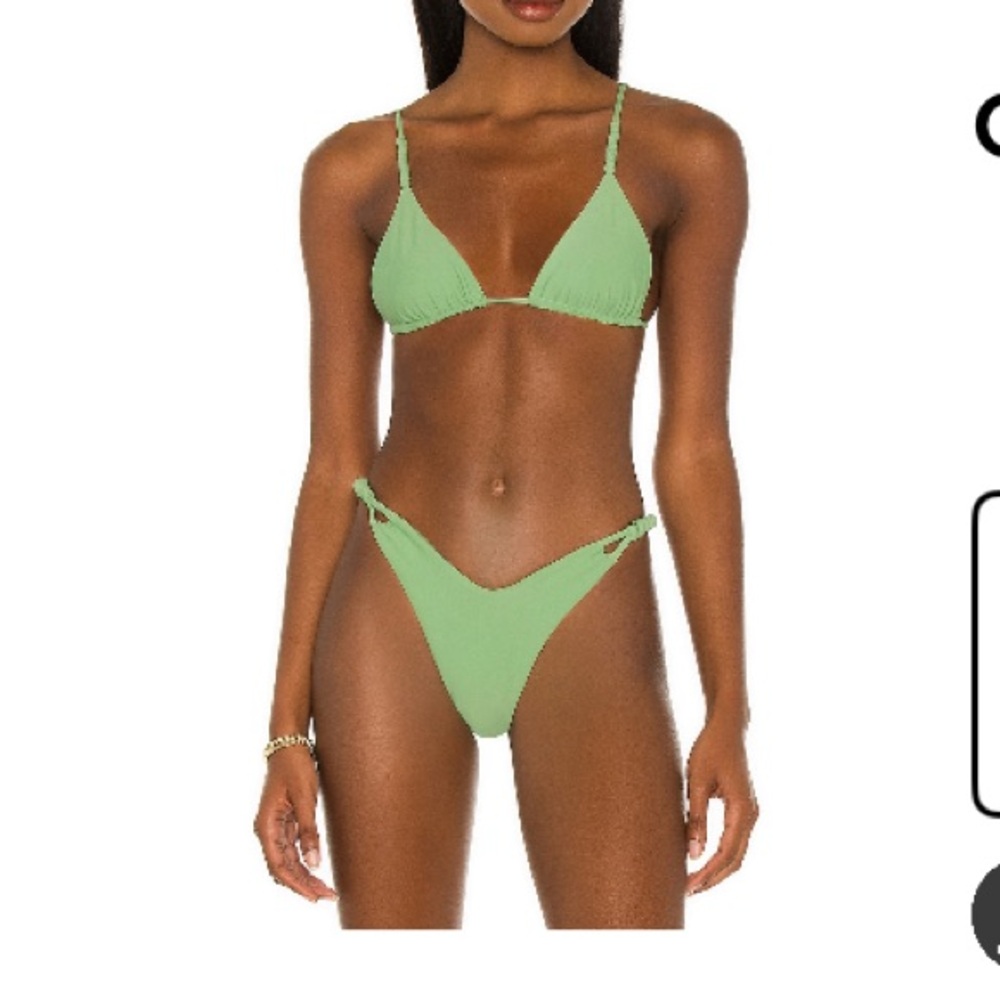Tularosa Dylan Bikini Set in Green Sea
